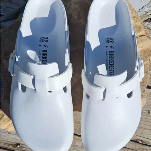 Birkenstock Boston Clogs White Size 39 - Picture 3 of 6